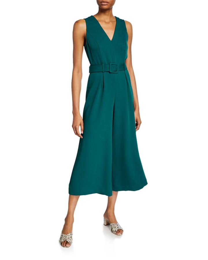 Adessa Belted Wide-leg Jumpsuit