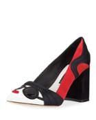 Dinorah Staceface Block-heel Pumps