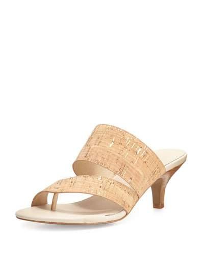 Ruge Asymmetric Slide Thong Sandal, Platino