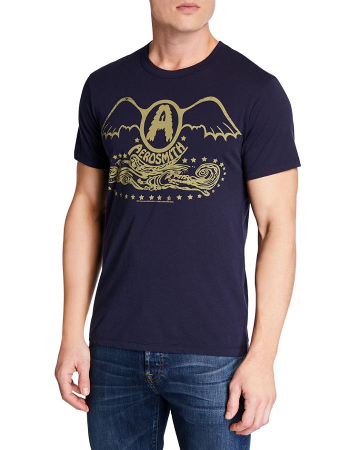Men's Aerosmith Stardom Printed Cotton T-shirt