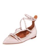 Grommet-studded Ballet Flats