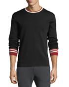 Contrast-trim Wool