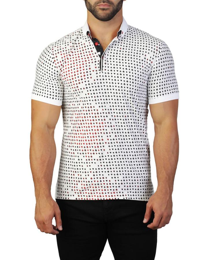 Men's Mozart Card Cotton Polo