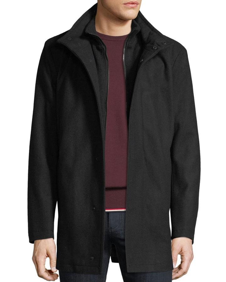 Men's Coyle Melton Wool-blend Car Coat