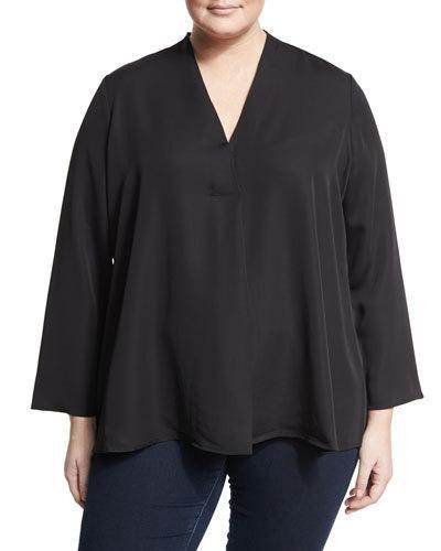 Majestic V-neck Relaxed Blouse,