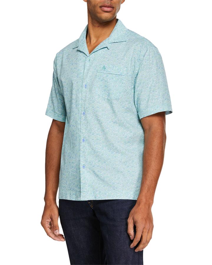 Men's Daisy-print Cabana