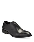 Men's Leather Cap-toe Oxford Dress