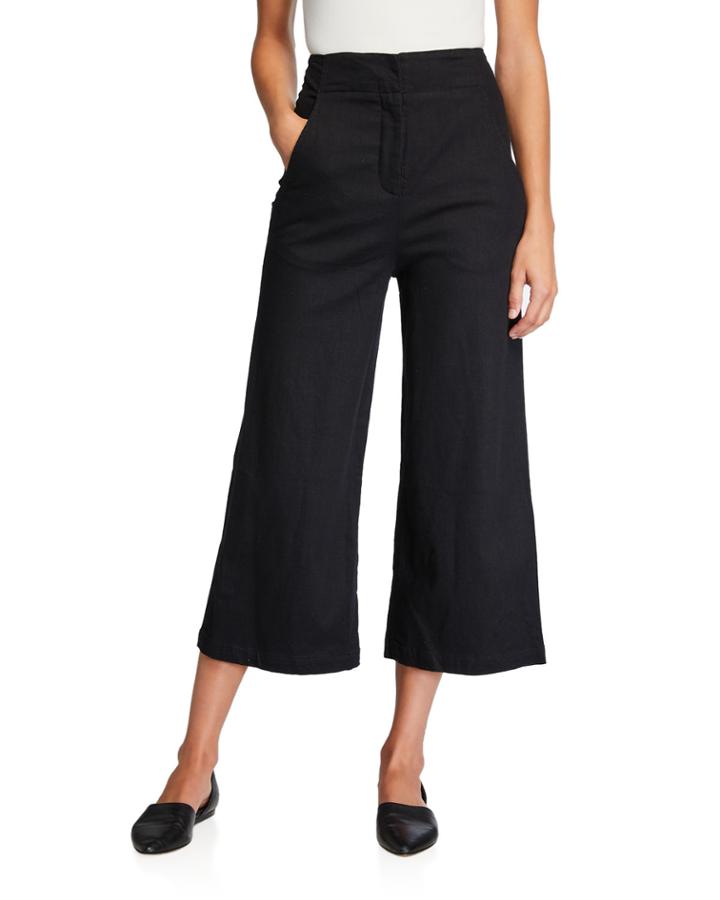 Nixon High-rise Wide-leg Crop Pants