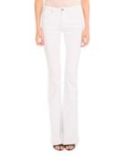 Five-pocket Flare-leg Jeans, White