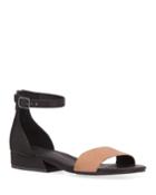 Elie Two-tone Leather Flat