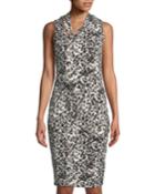 Axel Twist-neck Leopard-print