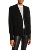 Wool/cashmere Raglan Snap-front Cardigan