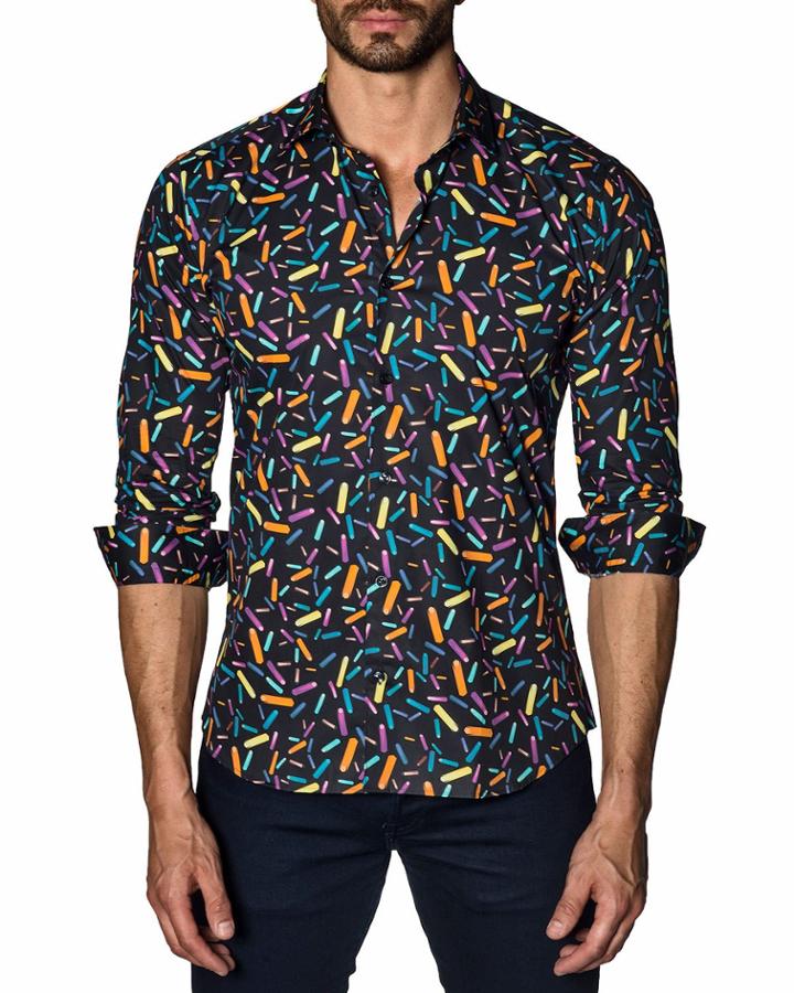 Men's Semi-fitted Confetti-print