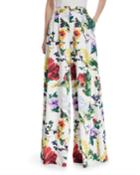 Dustin Super Flared Floral-print Cotton Pants