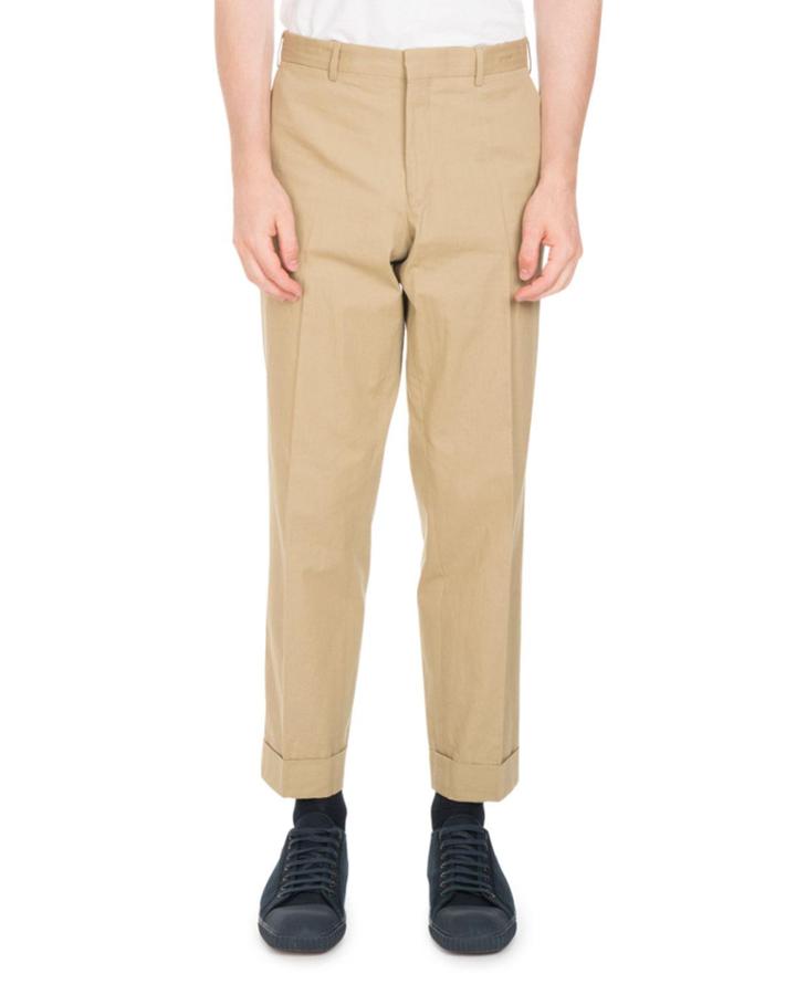 Philip Tab-waist Flat-front Pants