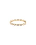 14k Diamond Leaf Eternity Ring,