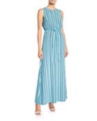 Striped Tie Waist