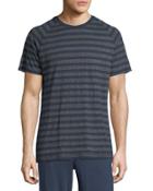 Striped Raglan-sleeve Tee