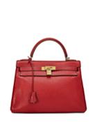 Kelly Retourne 32 Clemence Bag, Rouge Casaque