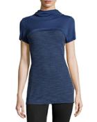 Hooded Popover Knit Tee,