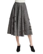 Embellished Dance Skirt, Charcoal