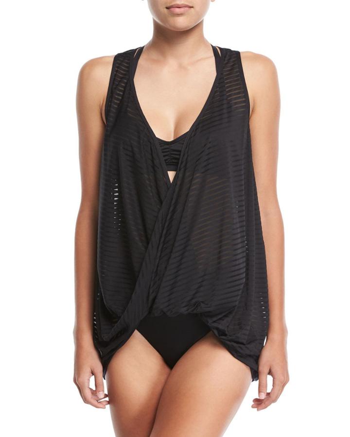 Striped Surplice Tunic