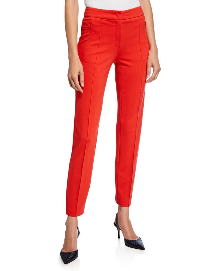 Jersey Zip-front Pants