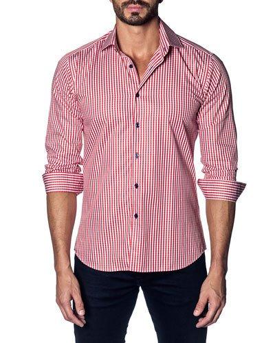 Semifitted Gingham