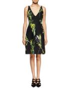 Sleeveless Floral-print
