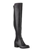 Relative Tall Stretch Leather Riding Boots