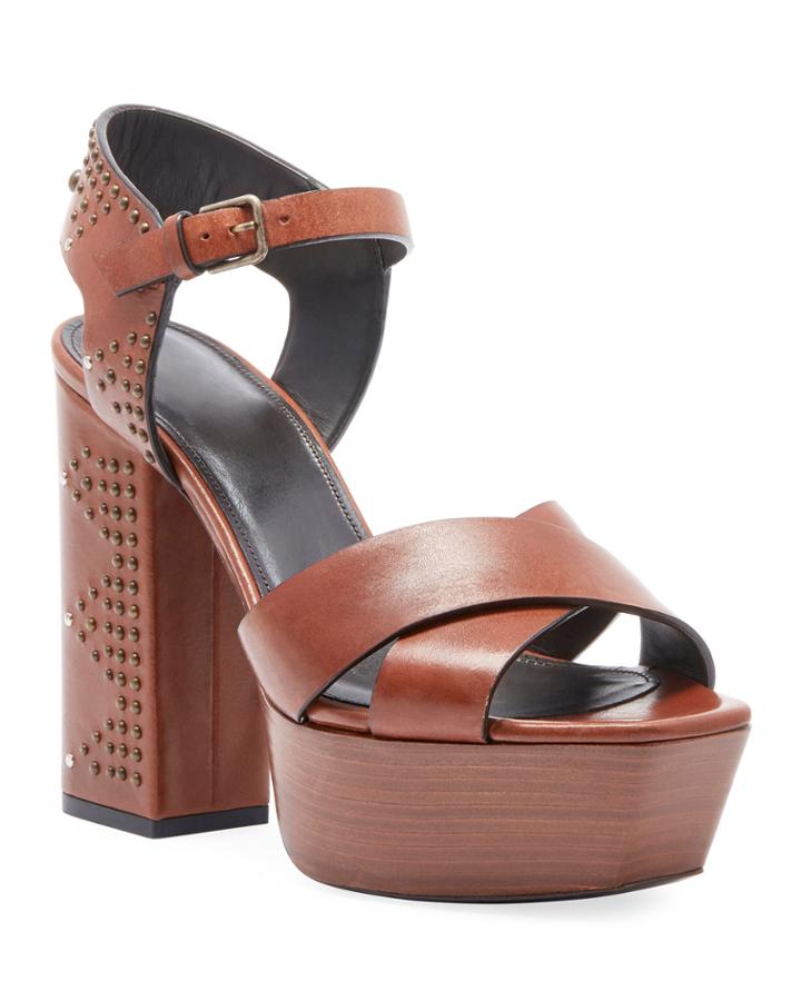 Farrah Studded Leather Platform