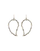 Crystal Baguette Paisley Wire Earring