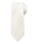 Striped Tie, White