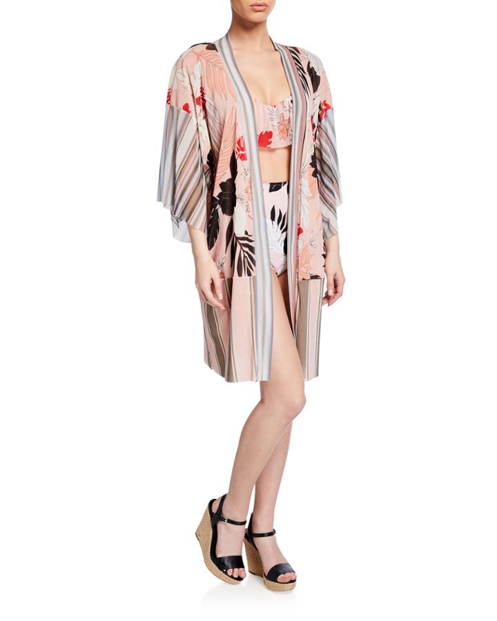Patchwork Tulle Kimono