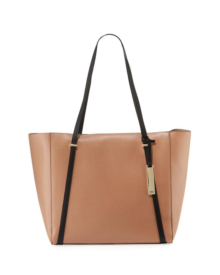 Sarah Two-tone Tote Bag With Charger