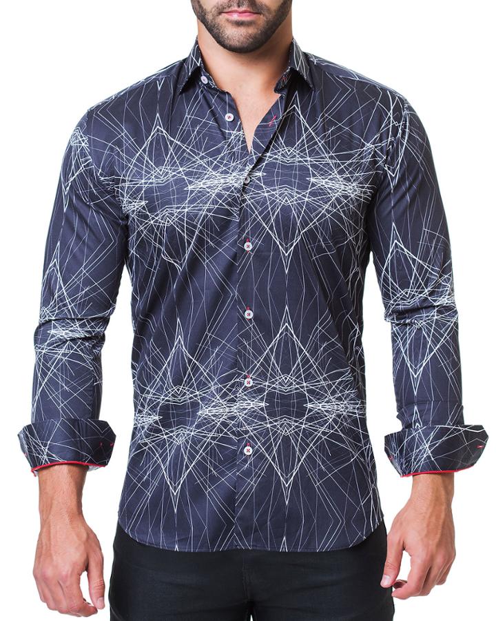 Men's Fibonacci Pyramid Black Shaped-fit