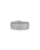 Classique Cable Wrap Bracelet W/ Diamond Charm, Gray
