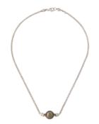 14k White Gold Integrated Tahitian Pearl Necklace