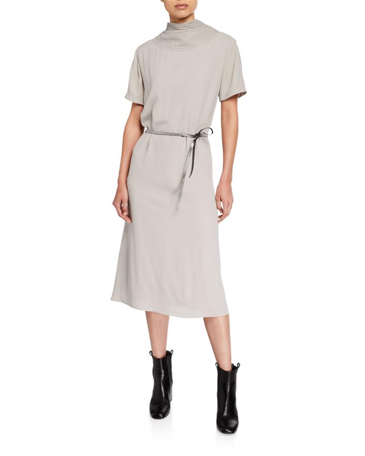 Monili-trim High-neck