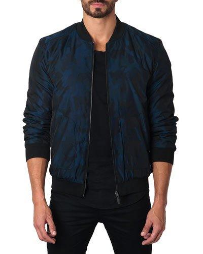 New York 1c Camo Bomber Jacket, Blue