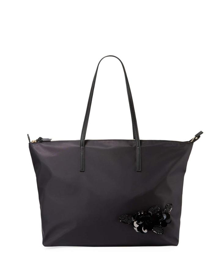 Addie Sequin Nylon Tote Bag With