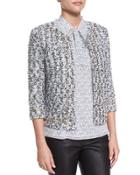 Amour Tweed 3/4-sleeve Jacket