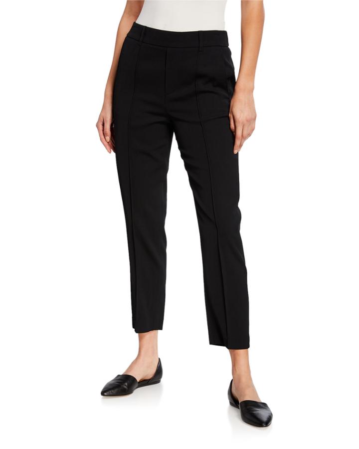Mid-rise Stitch-front Trousers