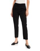 Mid-rise Stitch-front Trousers
