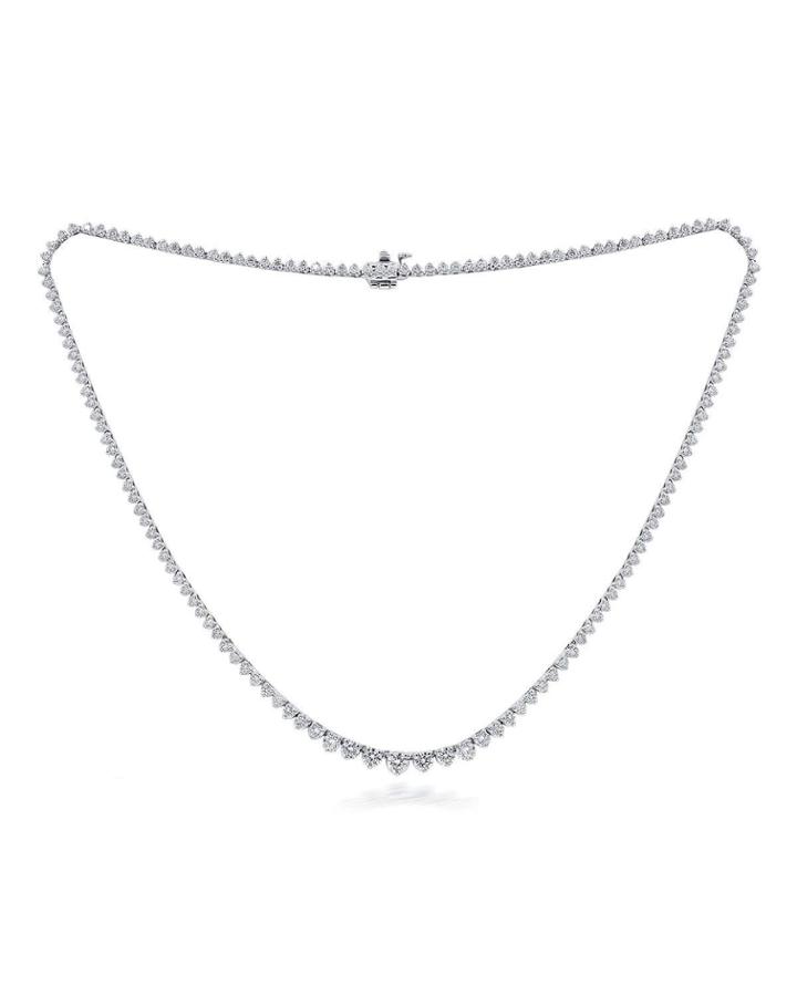 18k Graduated Diamond Necklace