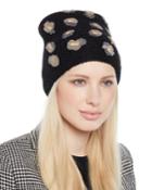 Bengal Knit Embellished Beanie Hat