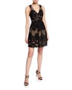 Le Grande Roue Lace A-line Dress