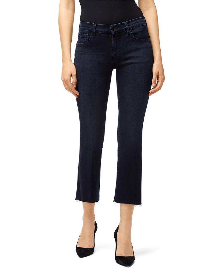 Selena Mid-rise Crop Boot-cut Jeans