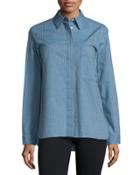 Long-sleeve Button-front