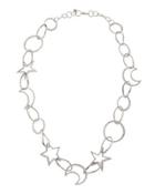 Single-strand Cubic Zirconia Celestial Necklace